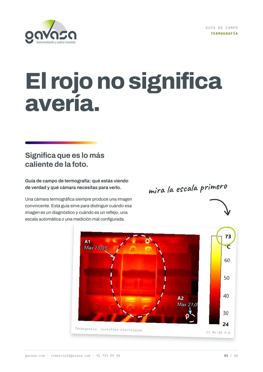 Portada de la guía de termografía
